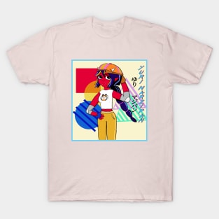 Yuri Marzipan and Oni - Cool Gal (Original w/ streaks) T-Shirt